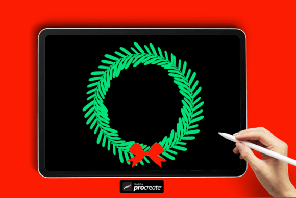 Download Christmas Wreath Procreate Brush - Procreate brush Collection
