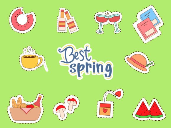 Download Cute Spring Sticker Bundle 4 - Spring Collection