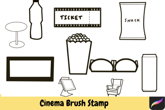 Download Cinema Procreate Brush Stamps IPAD - Procreate brush Collection