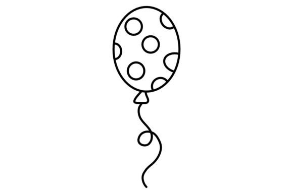 Download Balloon Line Art Procreate Brush Stamp - Procreate brush Collection