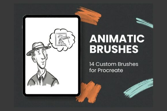 Download Animatic Procreate Brushes X 14 - Procreate brush Collection
