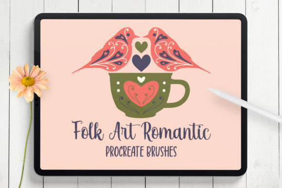 Download Folk Art Romantic Procreate Brushes - Procreate brush Collection