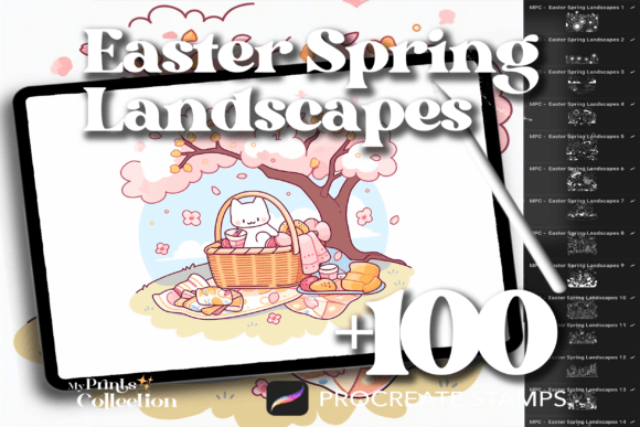 Download 100+ Procreate Easter Spring Landscapes - Spring Collection