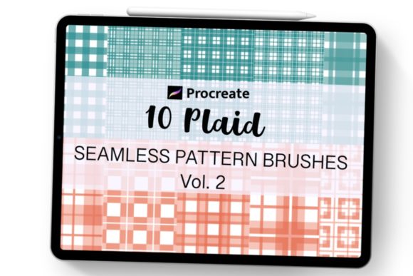 Download Procreate Brush Plaid Seamless Pattern - Procreate brush Collection