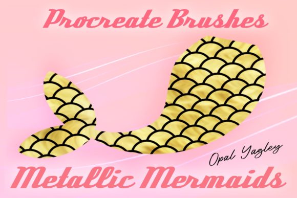 Download 5 Metallic Mermaid Procreate Brushes - Procreate brush Collection