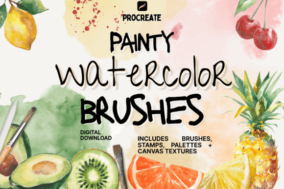 Download Watercolor Procreate Brush Set - Procreate brush Collection