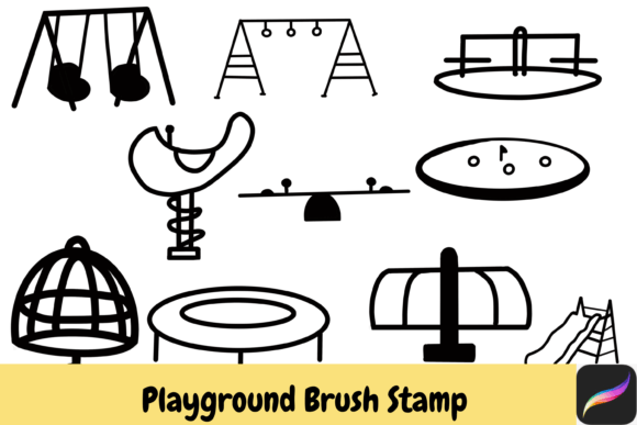 Download Playground Procreate Brush Stamps IPAD - Procreate brush Collection