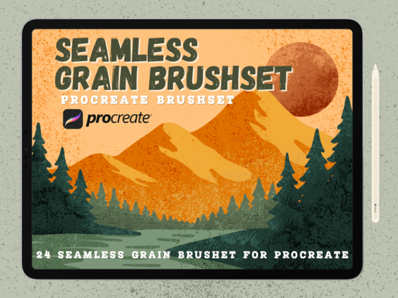 Download Seamless Grain Procreate Brushset - Procreate brush Collection
