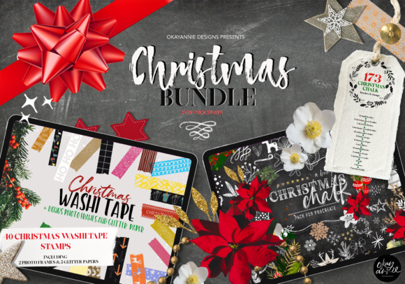 Download Christmas Procreate Brushes Bundle - Procreate brush Collection