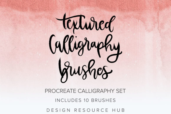 Download Textured Calligraphy Procreate Brushes - Procreate brush Collection