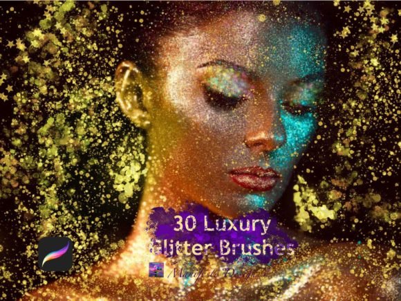 Download 30 Glitter Procreate Brushes - Procreate brush Collection