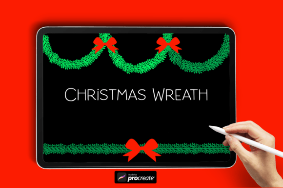 Download Christmas Wreath | Procreate Brush - Procreate brush Collection