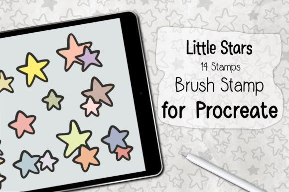 Download ‪Little Stars Procreate Brush Stamp‬ - Procreate brush Collection