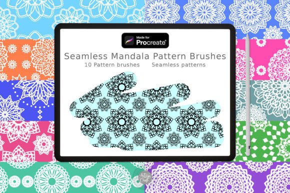 Download Seamless Mandala Pattern Procreate Brush - Procreate brush Collection