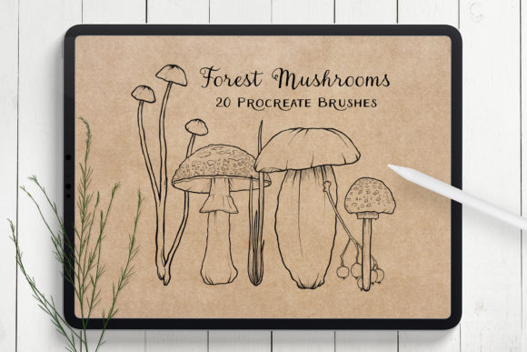 Download Mushroom Procreate Brushes - Stamps - Procreate brush Collection