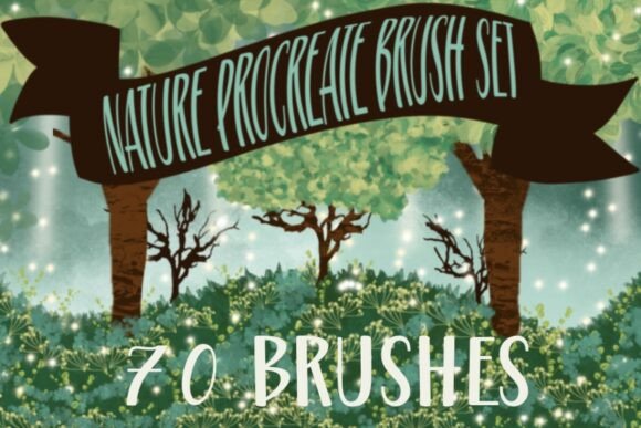 Download Nature Procreate Brush Set | 70 Brushes - Procreate brush Collection
