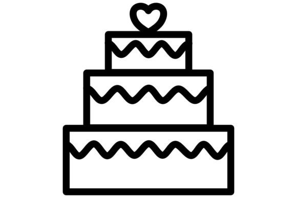Download Cake Line Art Procreate Brush Stamp - Procreate brush Collection