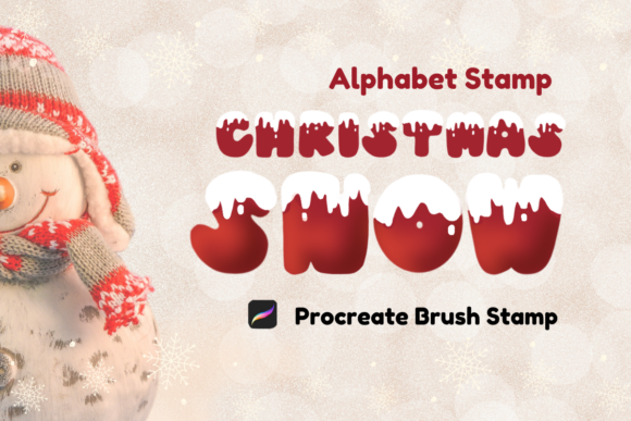 Download Procreate Brush Stamp : Christmas Snow - Procreate brush Collection