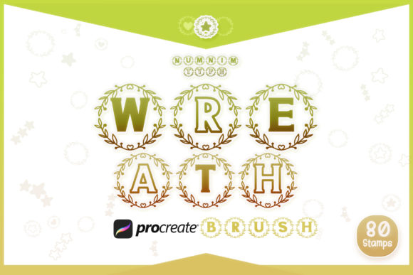 Download Procreate Brush Wreath Floral Alphabet - Procreate brush Collection