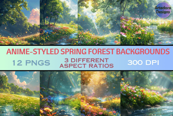 Download Anime Style Spring Forest Backgrounds - Spring Collection