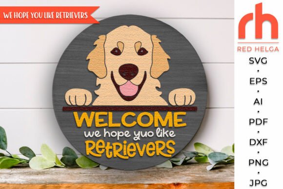 Download Retriever Door Sign, Pet Lover Hanger - Retriever Collection