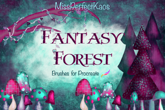 Download Fantasy Forrest - 98 Procreate Brushes - Procreate brush Collection