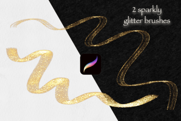 Download 2 Sparkly Glitter Procreate Brushes ✨ - Procreate brush Collection