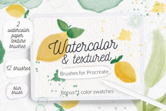Download Watercolor Texture Procreate Brushes - Procreate brush Collection