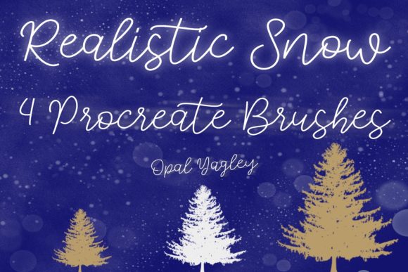 Download 4 Realistic Snow Procreate Brushes - Procreate brush Collection