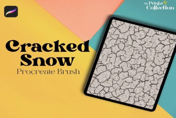 Download Cracked Snow Ground Procreate Brush - Procreate brush Collection