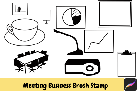Download Meeting Procreate Brush Stamps IPAD - Procreate brush Collection