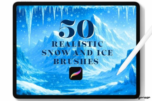 Download Snow and Ice Procreate Brushes - Procreate brush Collection