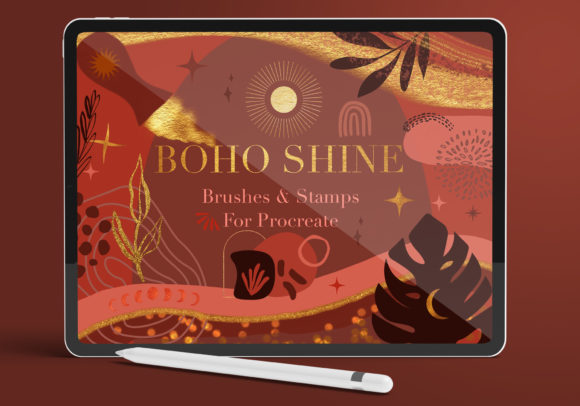 Download Boho Shine - Procreate Brushes &amp; Stamps - Procreate brush Collection