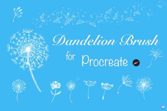 Download Procreate Brush Watercolor Dandelion - Procreate brush Collection