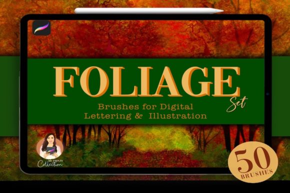 Download Foliage Procreate Brush Set | 50 Brushes - Procreate brush Collection