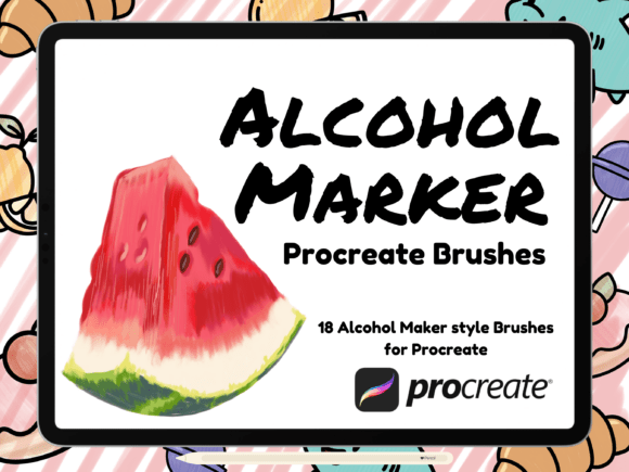 Download Alcohol Marker Style Procreate Brush Set - Procreate brush Collection