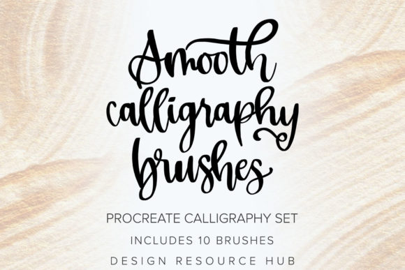 Download Smooth Calligraphy Procreate Brushes - Procreate brush Collection