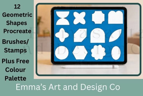 Download Geometric Shapes Procreate Brushes - Procreate brush Collection