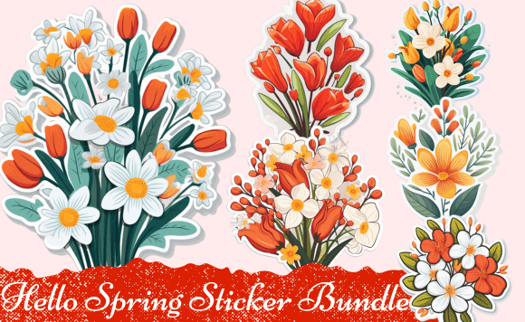 Download Hello Spring Sticker Bundle - Spring Collection