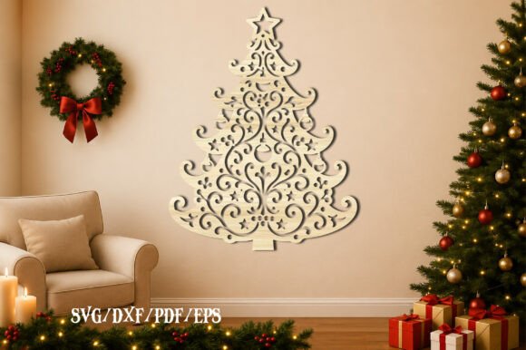 Download Christmas Tree Mandala Laser Cut SVG - Premium Bundle
