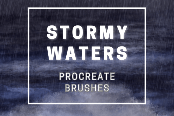 Download Stormy Waters Procreate Brushes X 22 - Procreate brush Collection