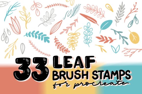 Download 33 Leaf Brushes, Procreate Brushes - Procreate brush Collection