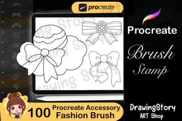 Download 100 Fashion Accessory Procreate Brushes - Procreate brush Collection