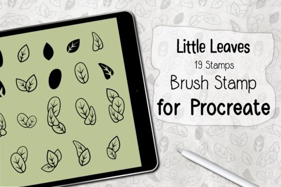 Download ‪Little Leaves Procreate Brush Stamp‬ - Procreate brush Collection