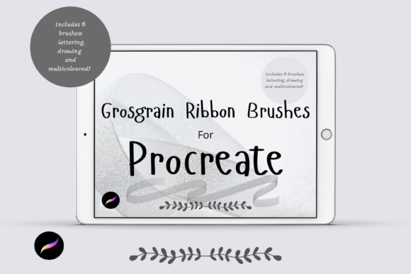 Download Grosgrain Ribbon Procreate Brushes X 6 - Procreate brush Collection