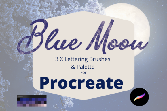 Download Blue Moon Procreate Brushes/Palette - Procreate brush Collection