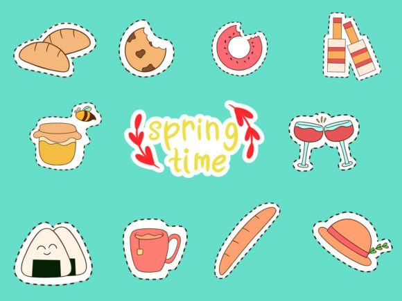Download Cute Spring Sticker Bundle 3 - Spring Collection