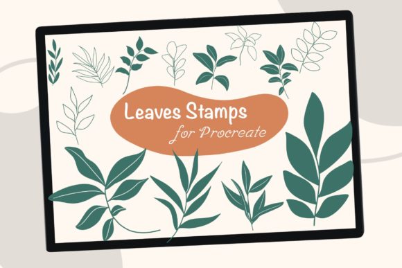 Download Leaves Procreate Brush Stamps - Procreate brush Collection