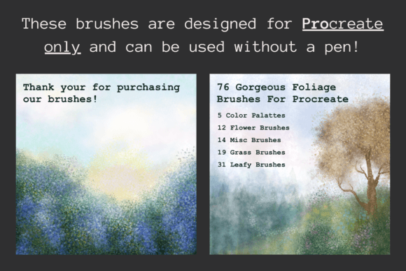 Download Watercolor Foliage Procreate Brushes - Procreate brush Collection