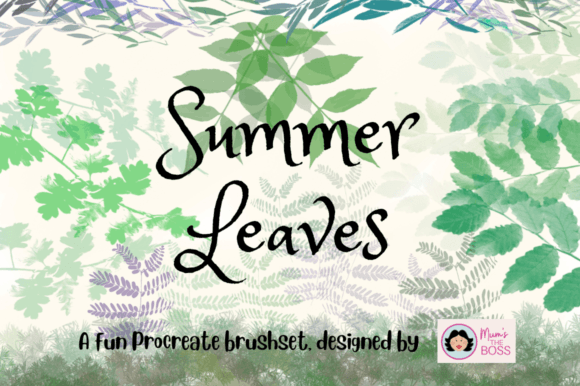 Download Summer Leaves Procreate Brush Set - Procreate brush Collection